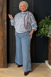 Blue Deer Scarf Jumper