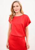 Ruth Dress vibrant red