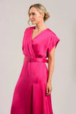 Calm dress cerise