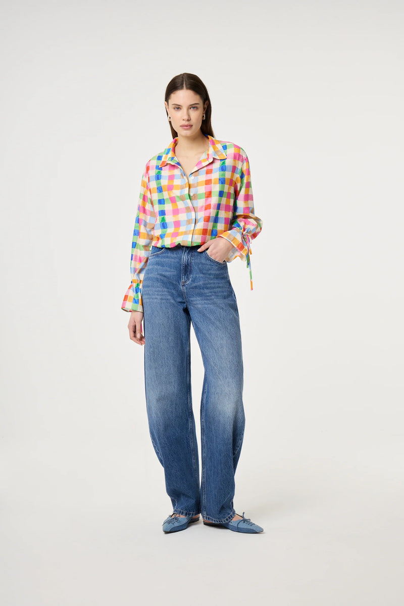 Betty Barrel Denim Leg Jeans