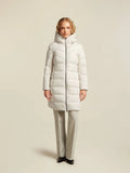 Carla Puffa Coat in Off White