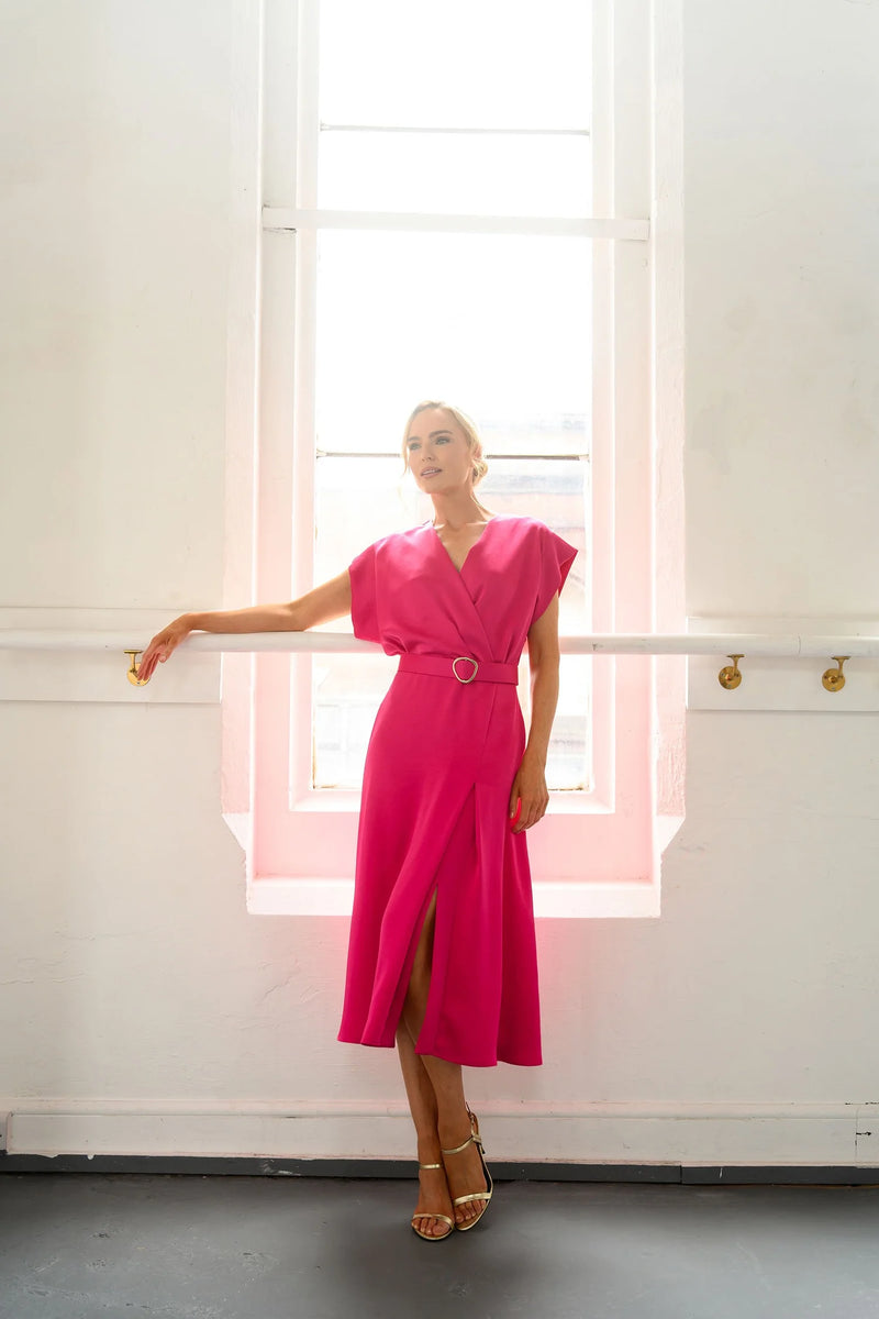 Calm dress cerise