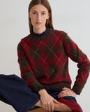 Navy Top with Frill collar