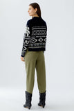 Pullover with Norwegian Pattern