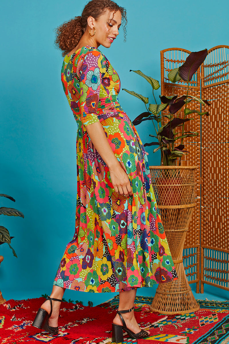 Crawford dress sky flower