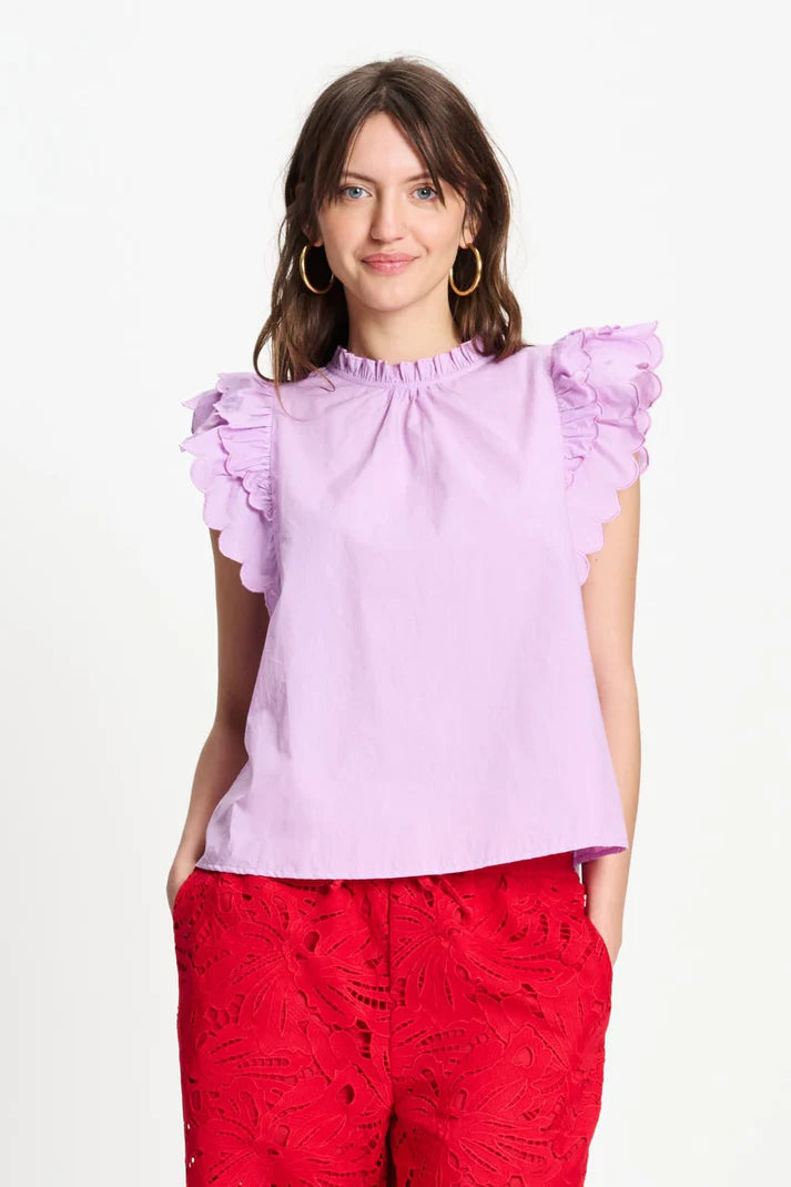 Lavender colours cotton top