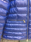Lila short padded jacket in mystic blue