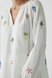 Summery Cotton Top with Embroidered Details