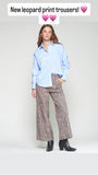 Muriel Leopard Widelegged Trouser