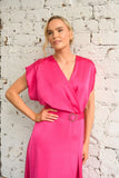 Calm dress cerise