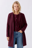 Mayson Wool Coat in Bramble Berry