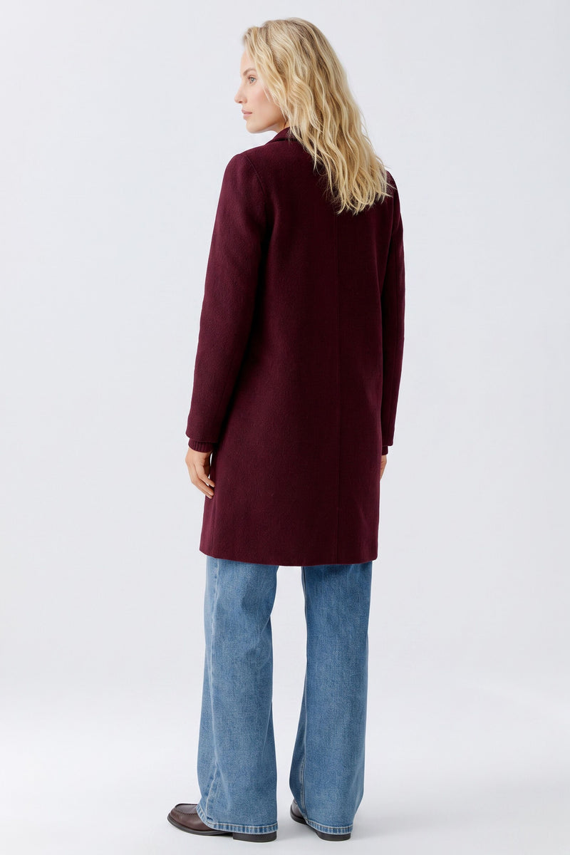 Mayson Wool Coat in Bramble Berry