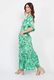 Gabriella Dress in Wildflower Green