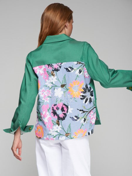 Bordado Flores Lentejuela Jacket