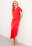 Ruth Dress vibrant red