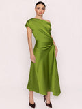 Sleeveless satin dress
