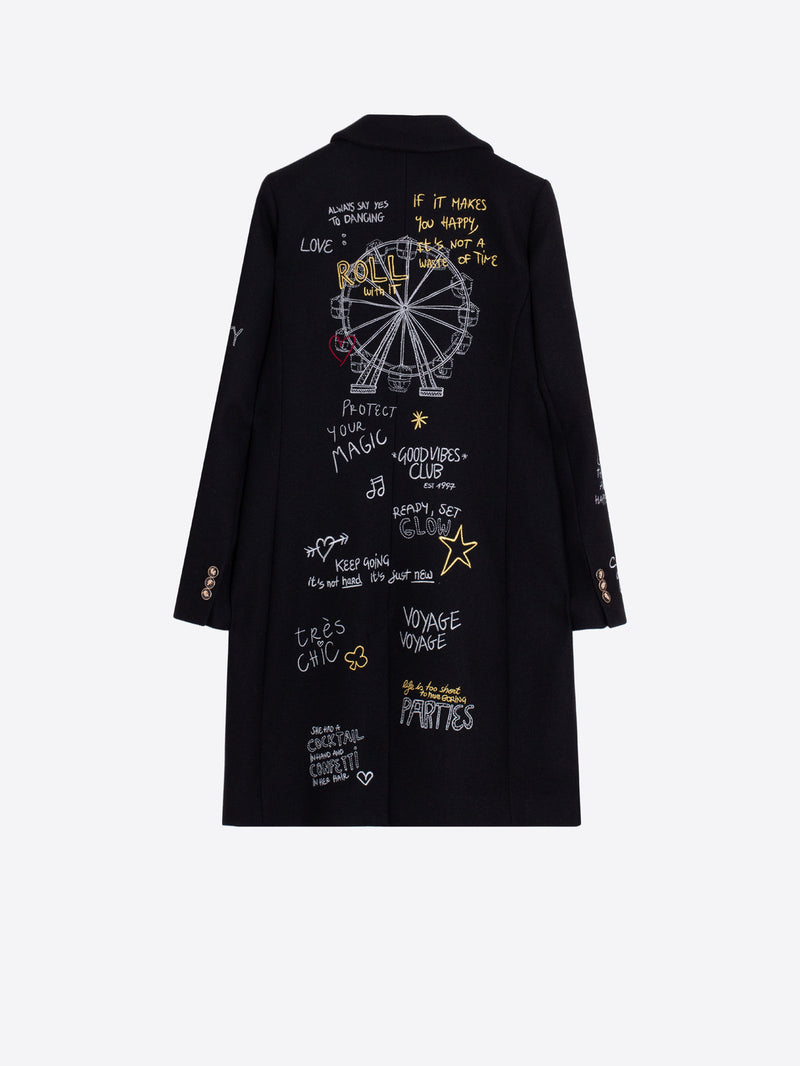 Black Ferris Wheel Coat