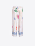 Straight Legged Bamboo Print Trouser