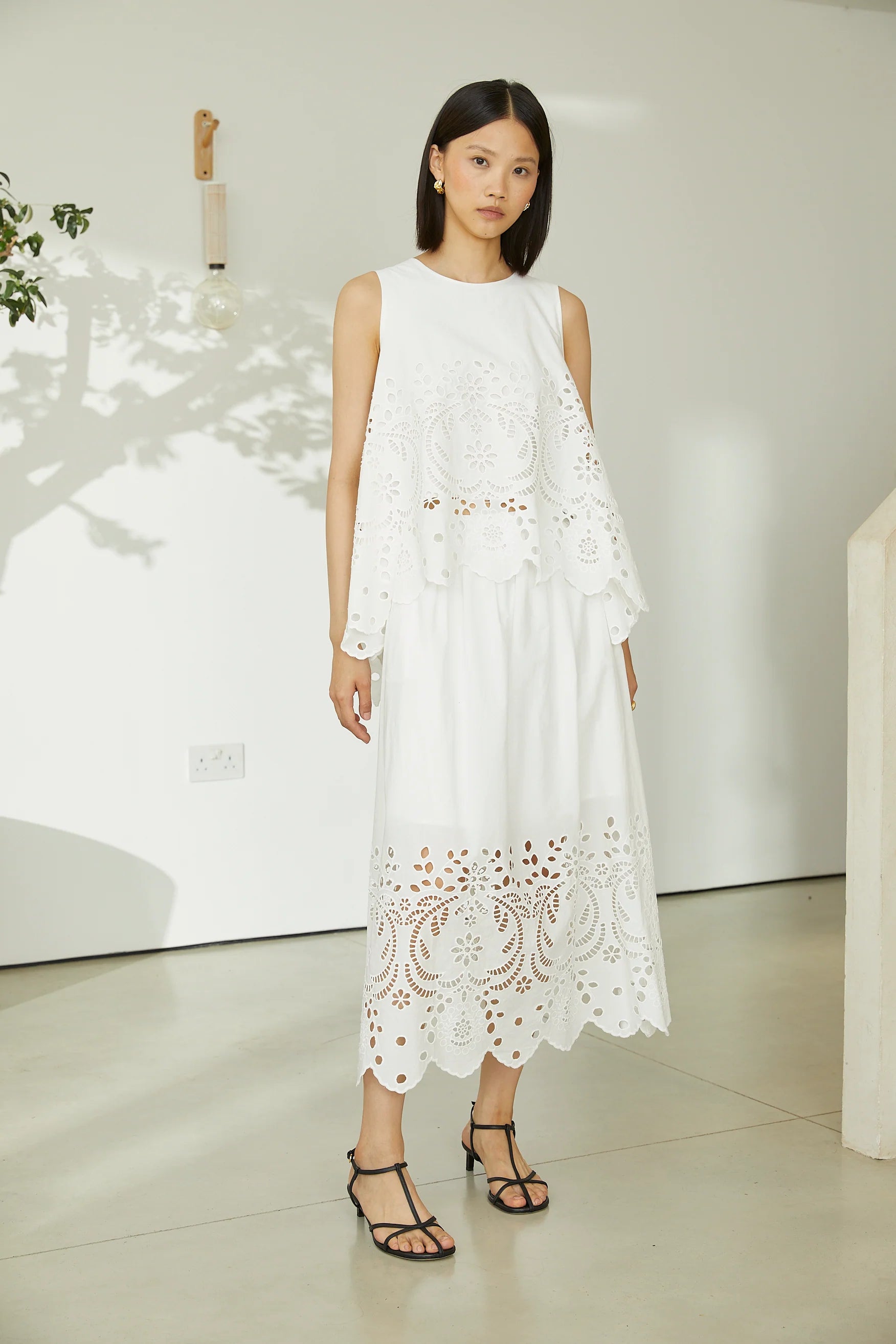 Sonia skirt in white cotton