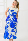 Dee  dress in sky blue flower