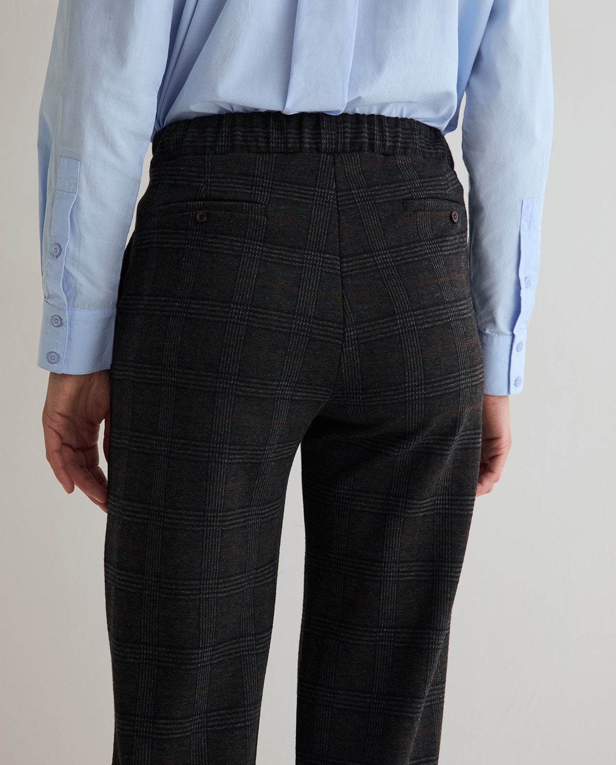 Check Knit Trousers