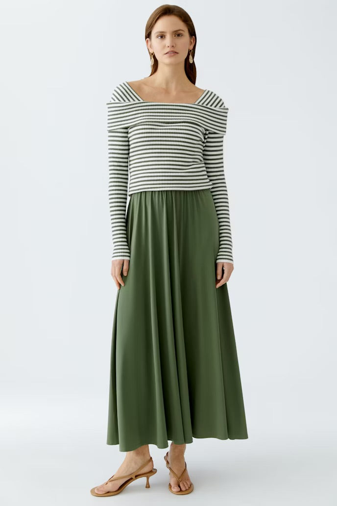 Khaki Long Skirt