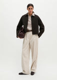 Wool box jacket in black ink