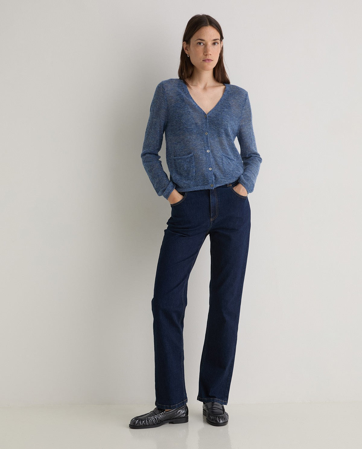 Organic jeans in dark denim