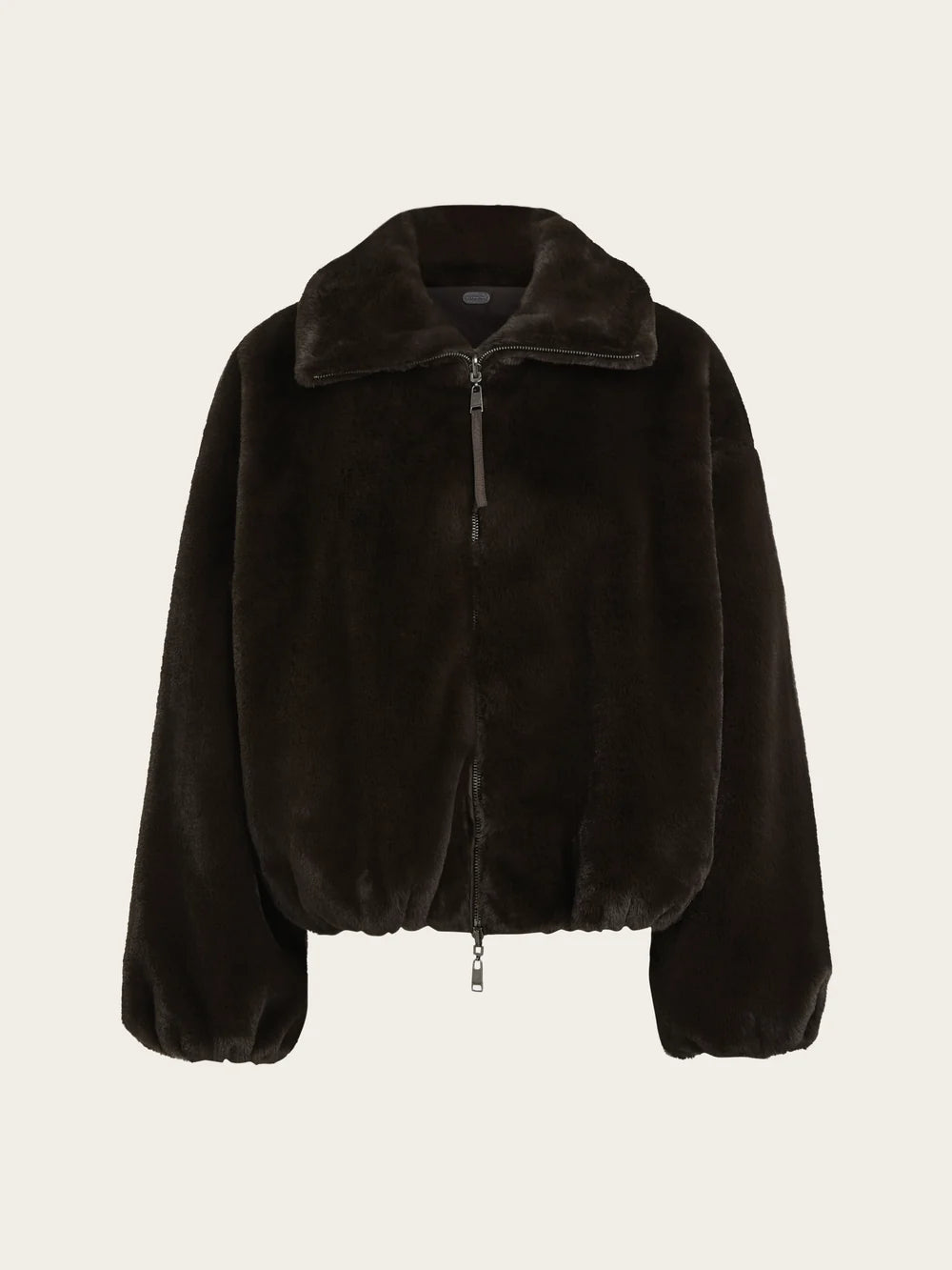 Deep Plum Reversible Fur Jacket