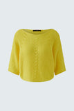 Summery pullover in bright yellow