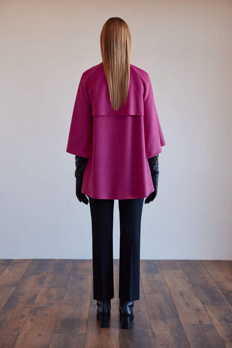 Fuschia cape