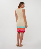 Dress With Colour Zig Zag