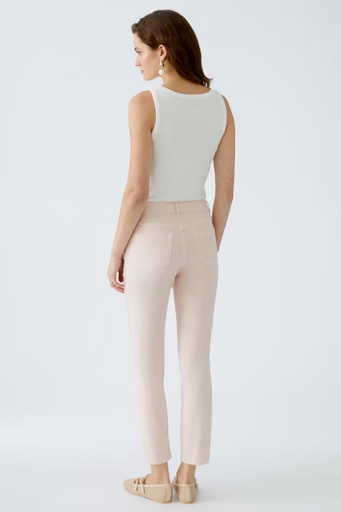 Cropped baxtor jeans in peach whip