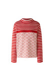 Red and Ivory Heart Sweater