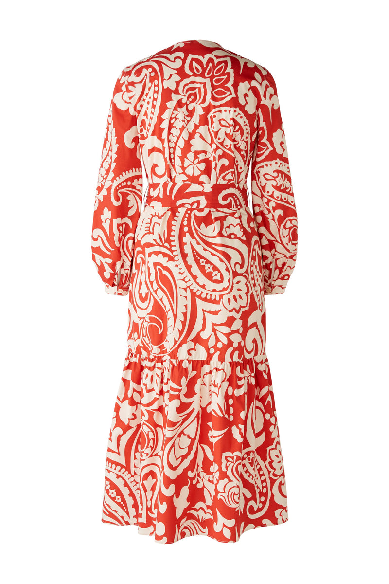 Red and Cream V Neck Heart Dress