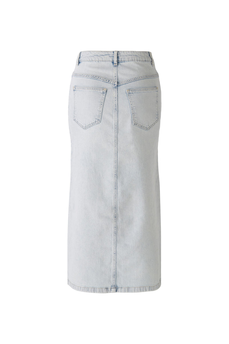Light Denim Long Skirt