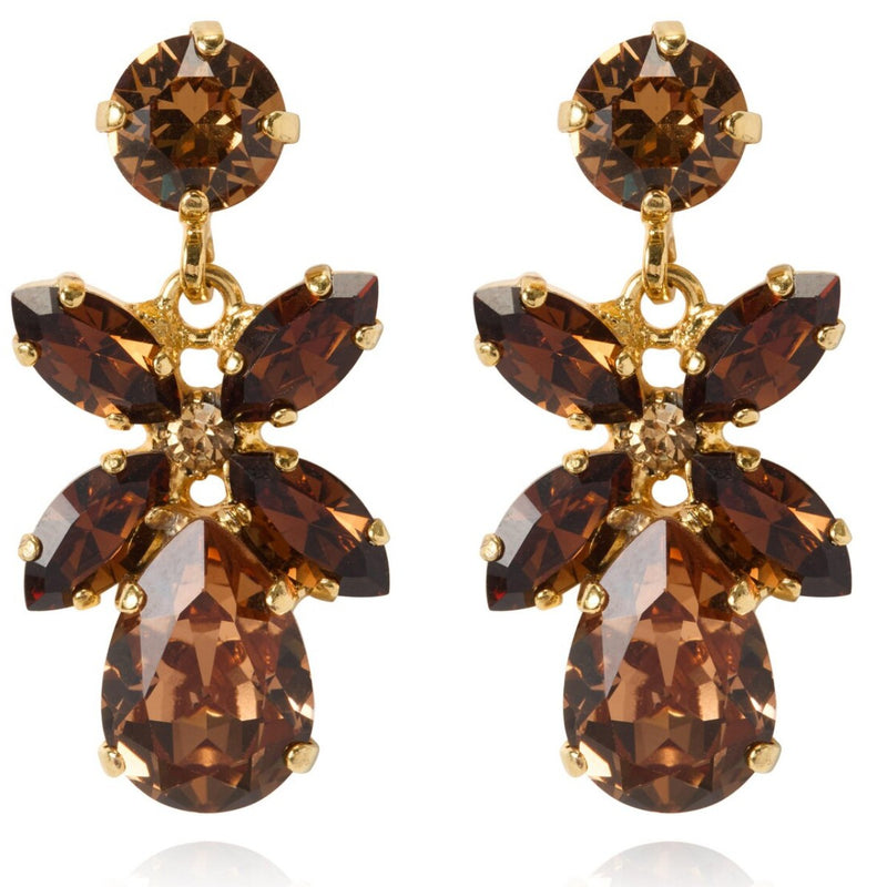 Mini Dione Earring in Smoked Topaz
