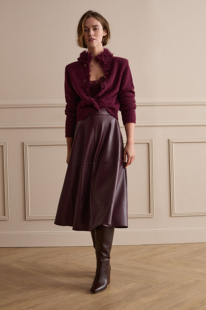 Bramble Berry Vegan Leather Skirt