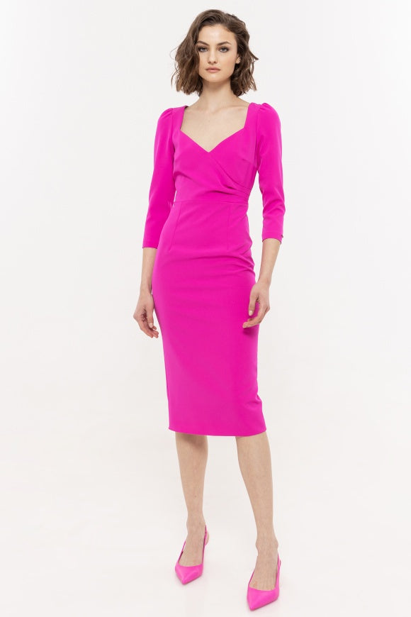 Fuschia Pencil Dress