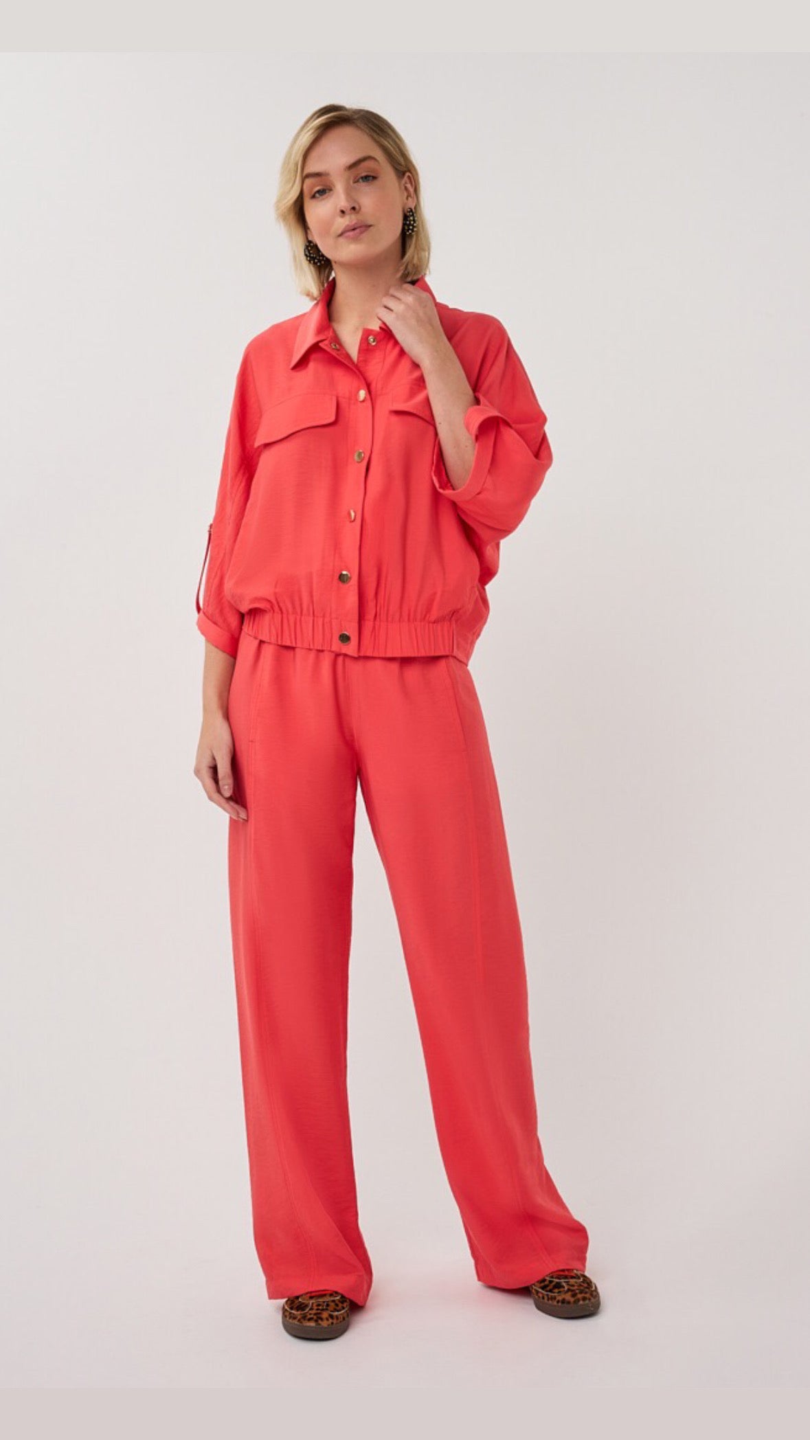 Chilli Red Drawstring Trouser