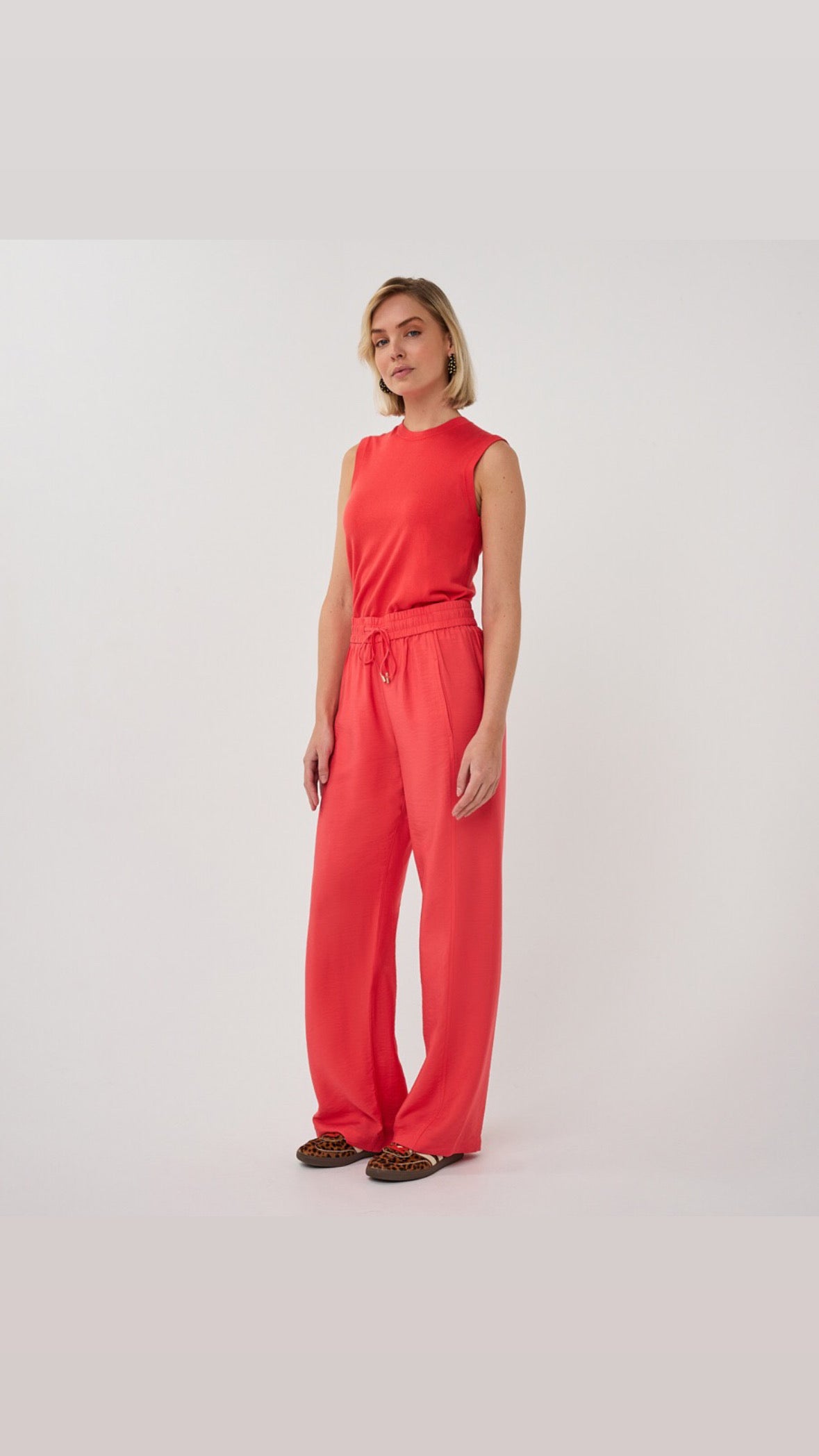 Chilli Red Drawstring Trouser