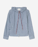 Blue and White Striped Jacket