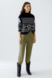 Pullover with Norwegian Pattern