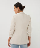 Nude and Ivory Linen Jacket