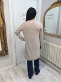 Long cardigan in mud