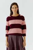Esmy Sweater in Pink and Bramble Berry