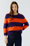 Dark Violet and Orange Sweater