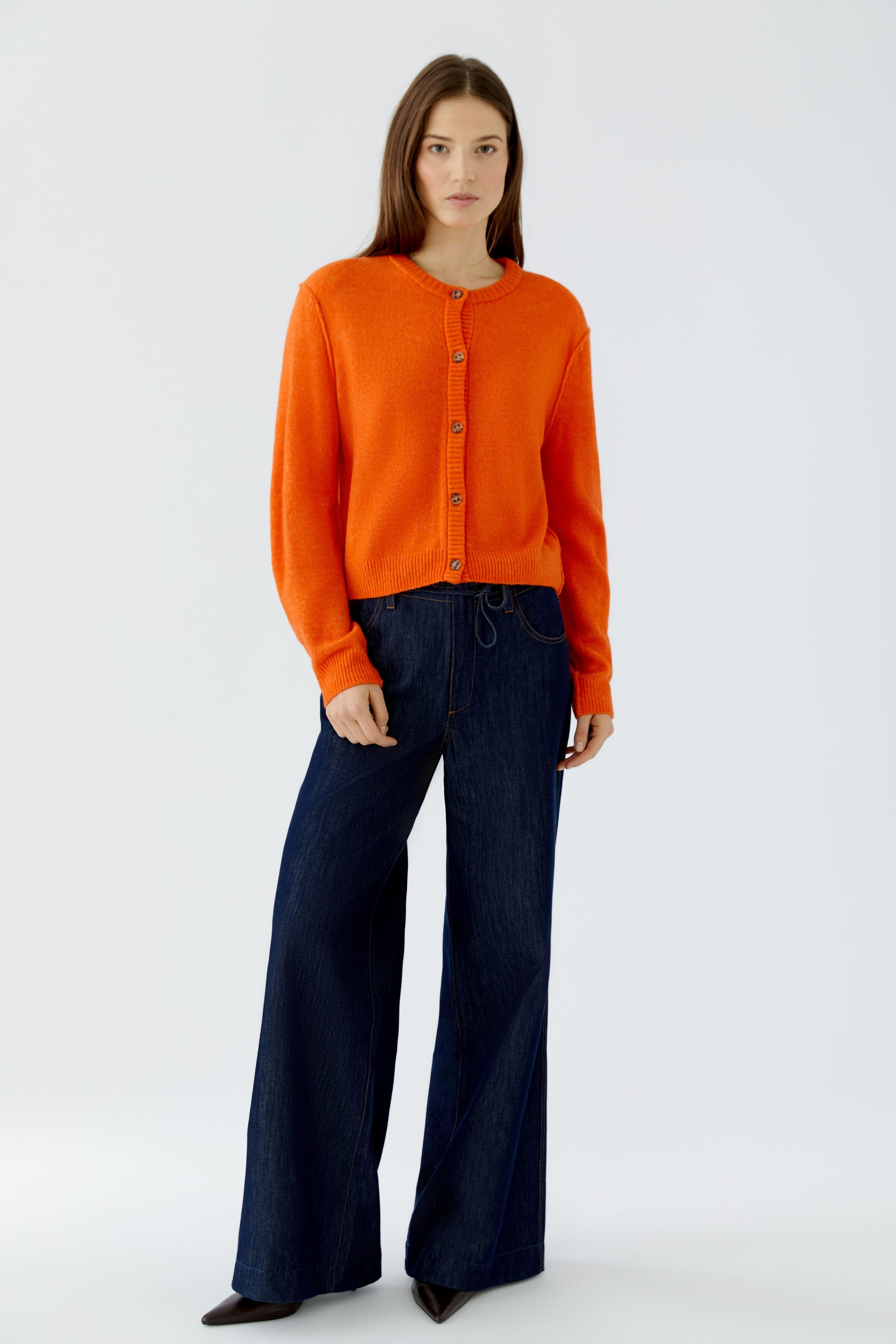 Oui Cardigan Orange