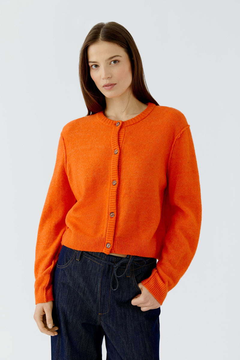 Oui Cardigan Orange