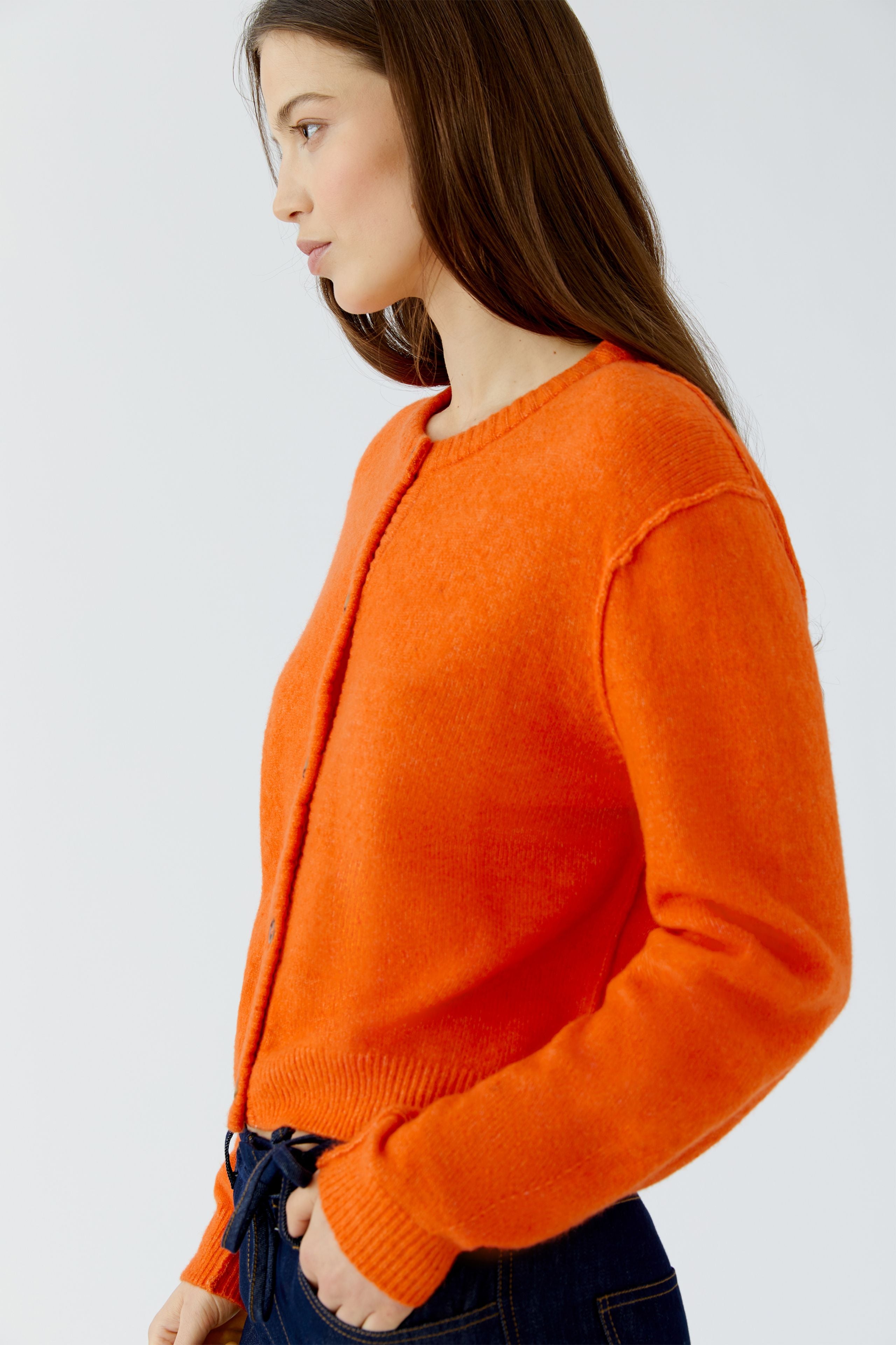 Oui Cardigan Orange